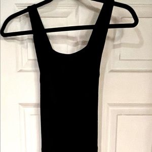 Black, criss-cross open-back